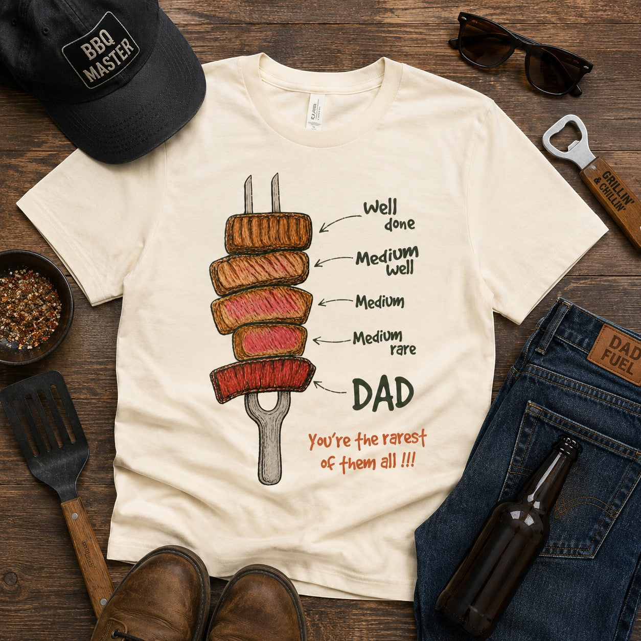 Rarest Dad Adult Graphic Tee