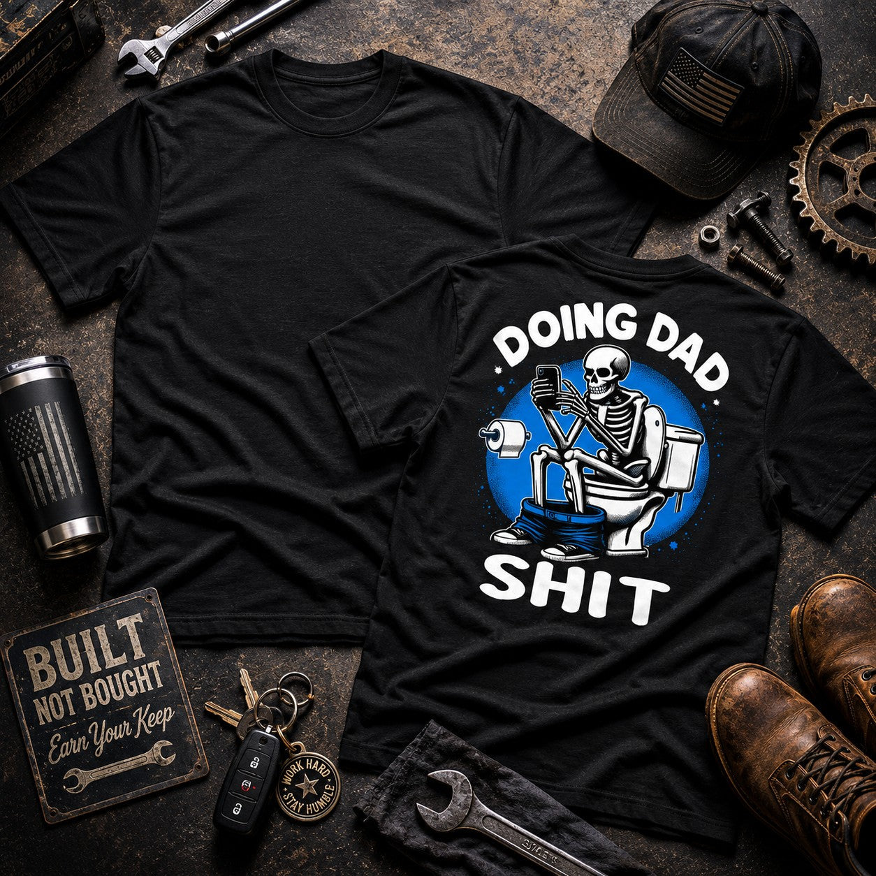 Doing Dad Shit Adult Graphic Tee