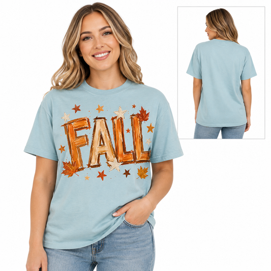 Fall Watercolor Adult Graphic Tee