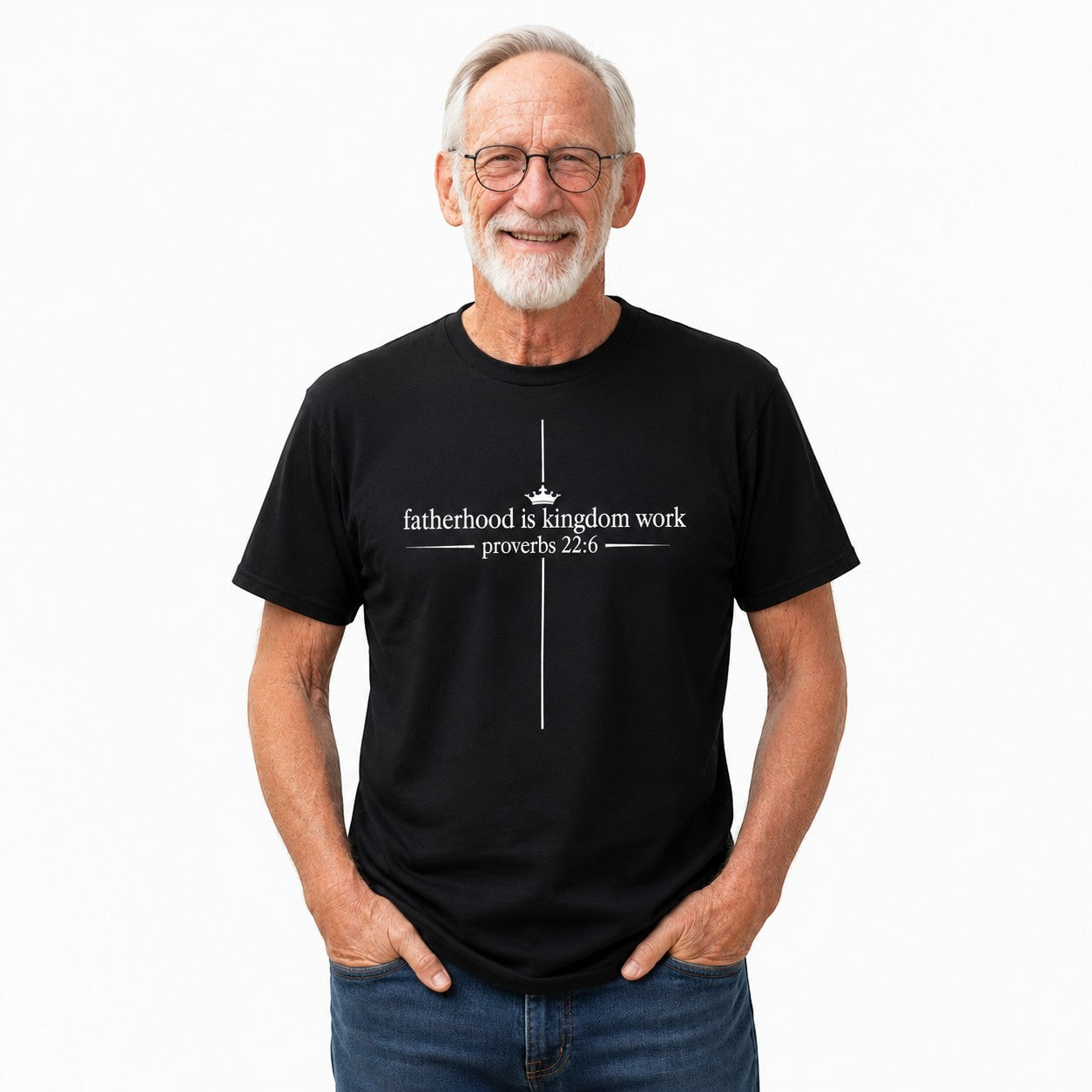 Fatherhood Is Kingdom Work Adult Graphic Tee