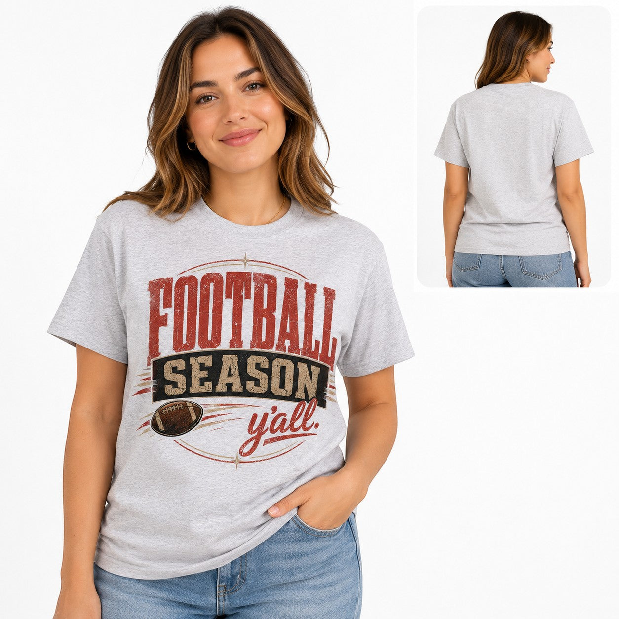 Football Ya'll Adult Graphic Tee