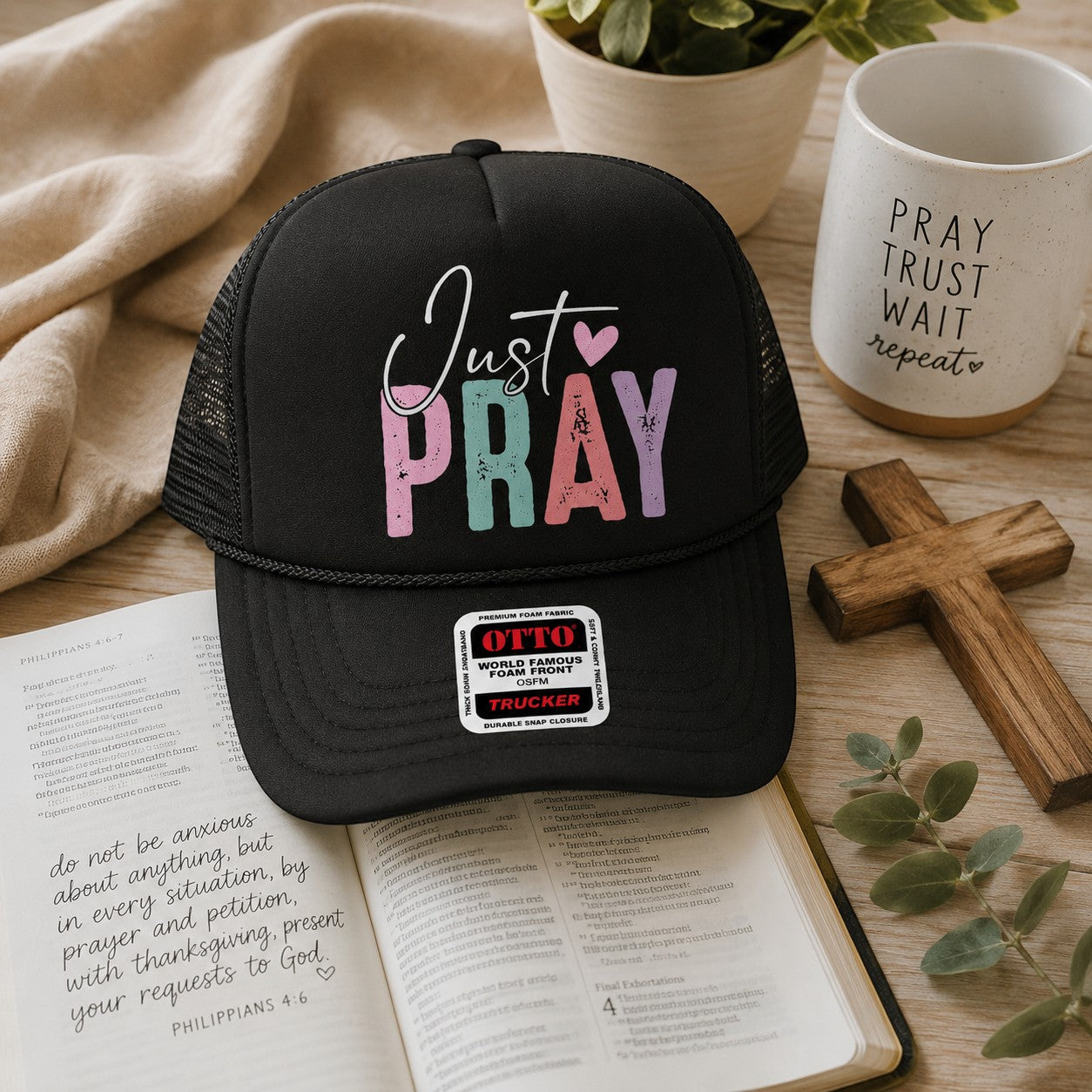 Just Pray Trucker Hat