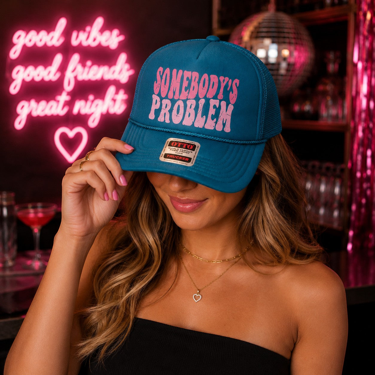 Somebodies Problem Trucker Hat