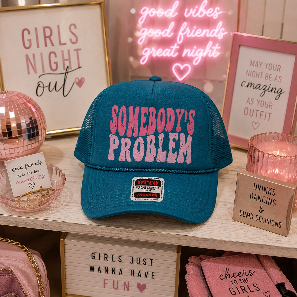 Somebodies Problem Trucker Hat