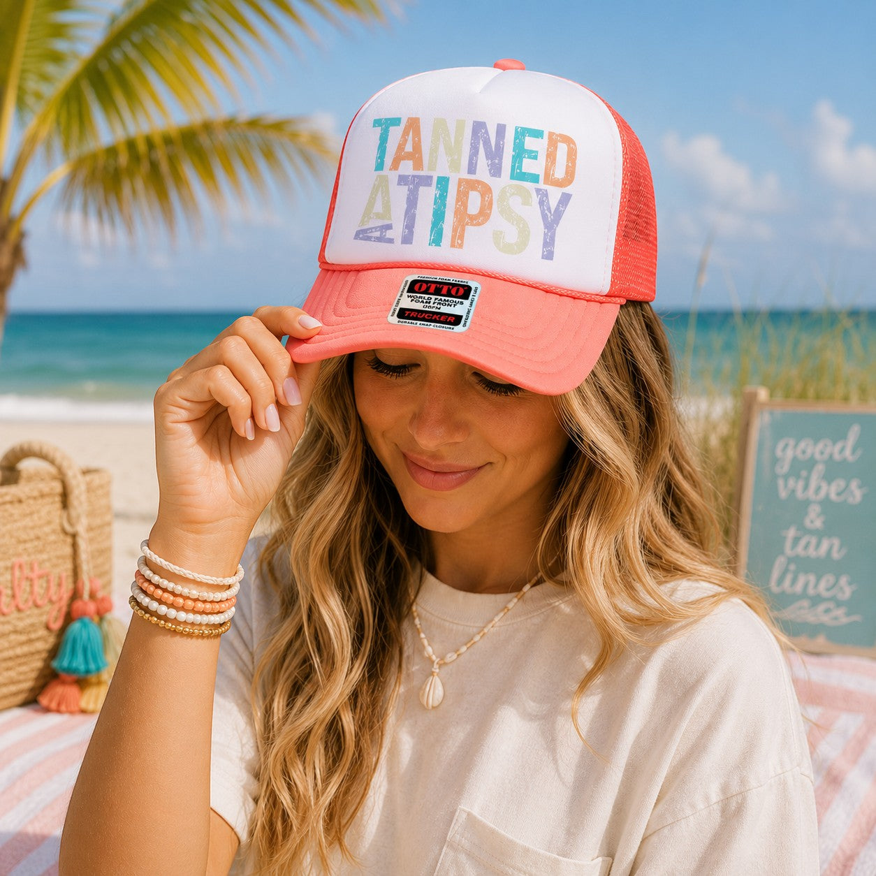 Tanned And Tipsy Trucker Hat