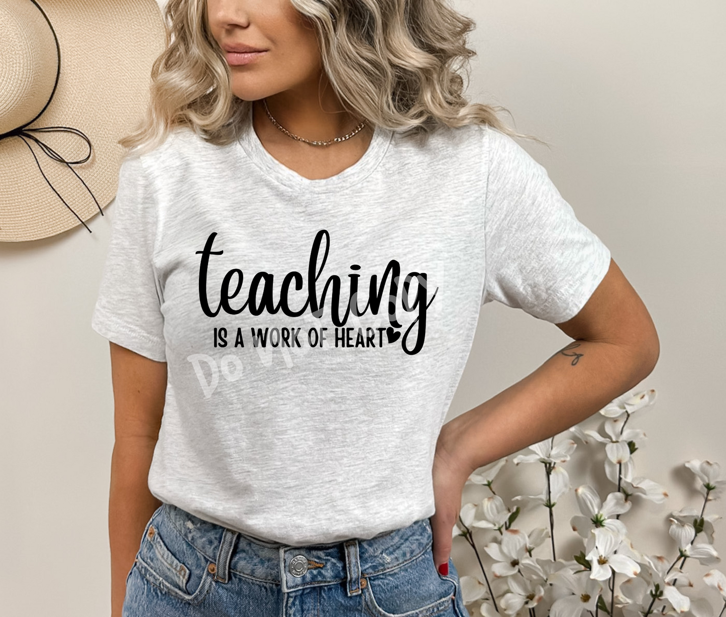 TEACHING IS A WORK OF HEART TEE