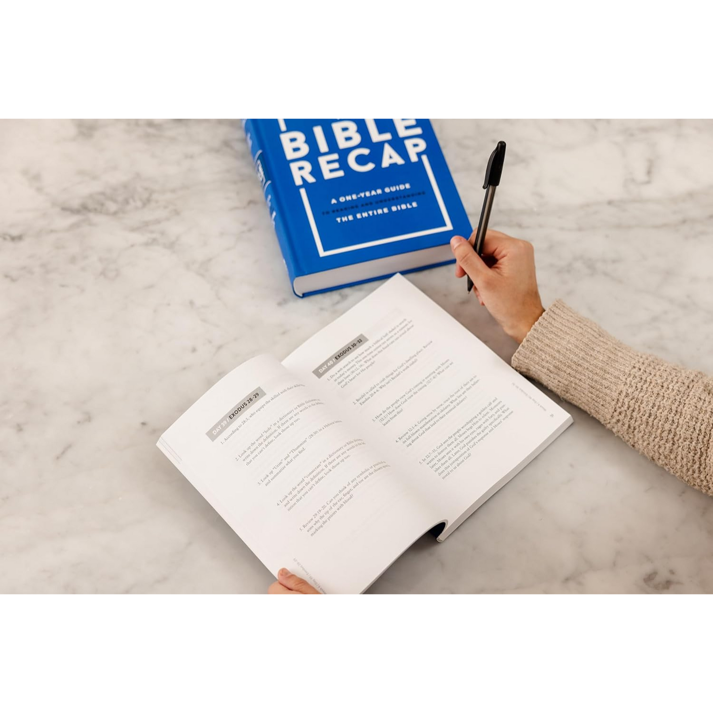 The Bible Recap Study Guide: Daily Questions to Deepen Your Understanding of the Entire Bible (Spiral Bound)