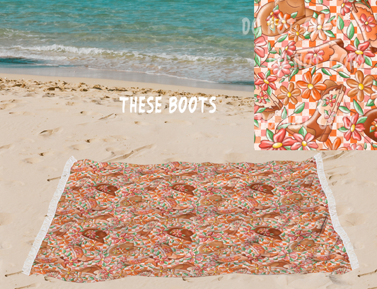 These Boots-OVERSIZED BEACH TOWEL 6-PREORDER CLOSING 3/20