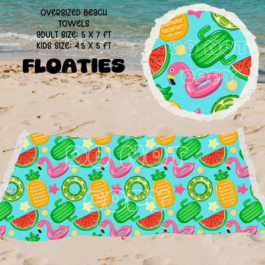 Floaties -OVERSIZED BEACH TOWEL 6-PREORDER CLOSING 3/20