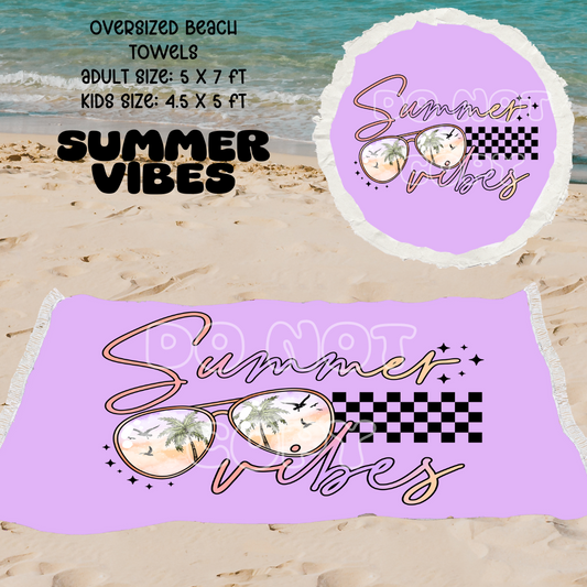 Summer Vibes -OVERSIZED BEACH TOWEL 6-PREORDER CLOSING 3/20