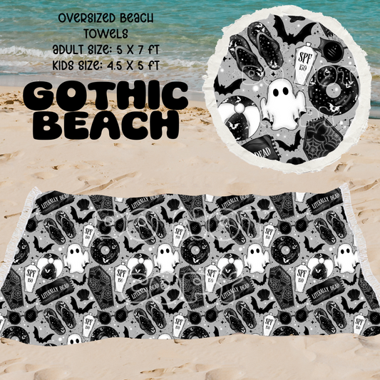Gothic Beach -OVERSIZED BEACH TOWEL 6-PREORDER CLOSING 3/20