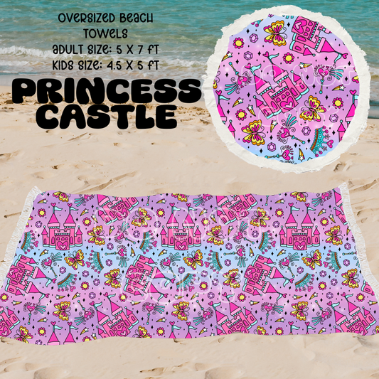 Pastel Castle -OVERSIZED BEACH TOWEL 6-PREORDER CLOSING 3/20