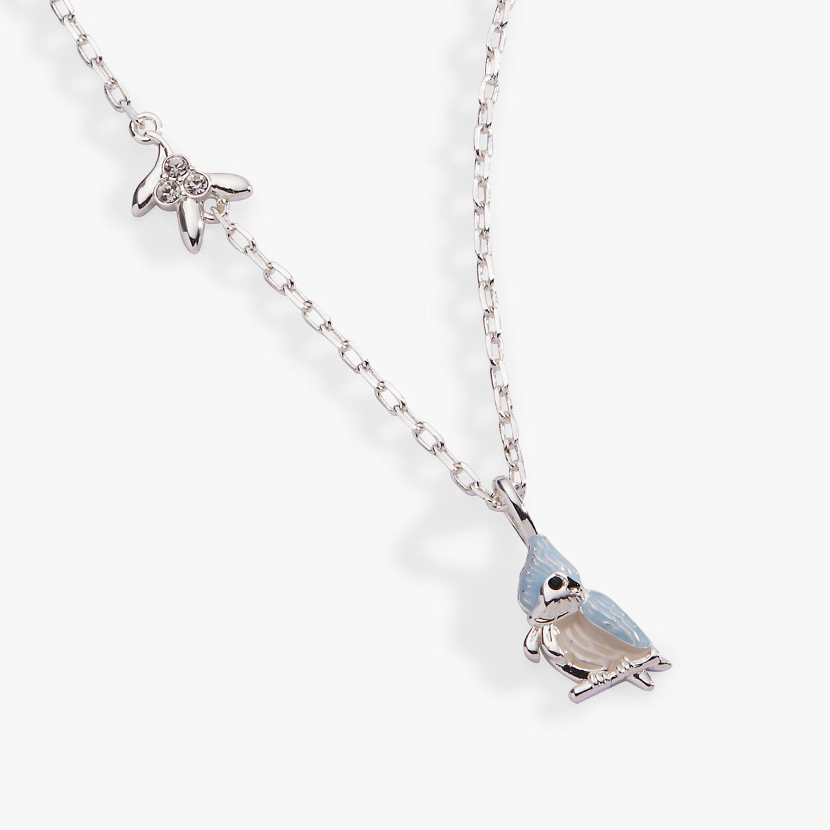 Tufted Titmouse Bird Pendant Necklace