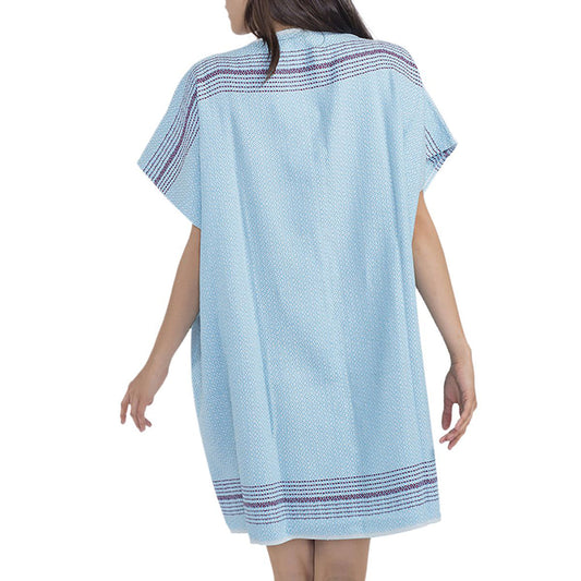 Turkish Cotton Pom Pom Tunic Cover-Up One Size Beach Swimsuit Dress
