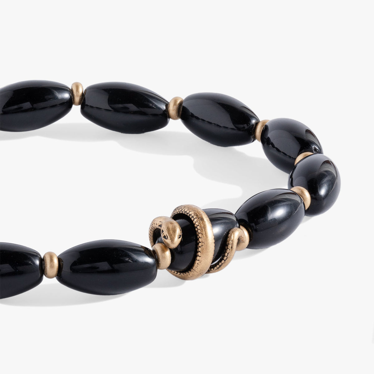 Untamed Stretch Beaded Snake Bracelet