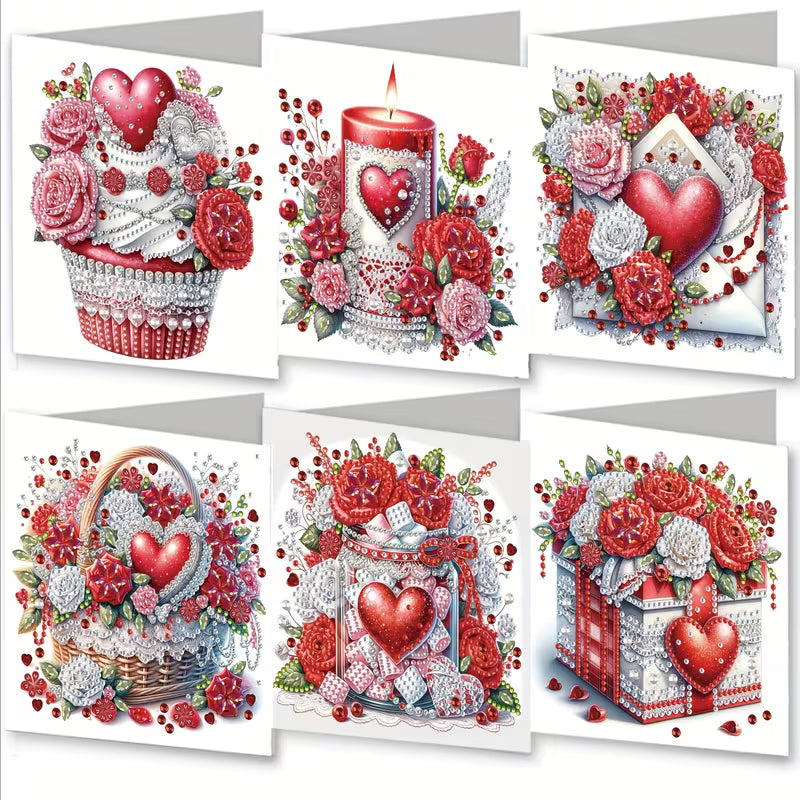 Valentine Love Diamond Art Card Kit (Set of 6)