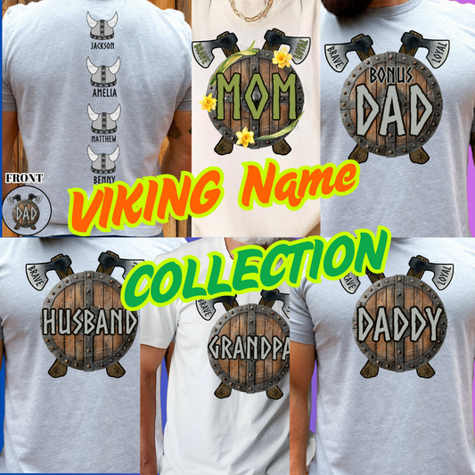 VIKING NAME COLLECTION DOUBLE SIDED TEE (MULTIPLE OPTIONS)