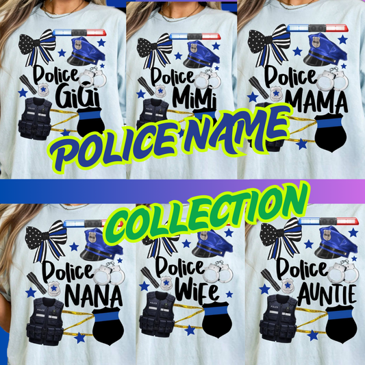 POLICE NAME COLLECTION (MULTIPLE OPTIONS)