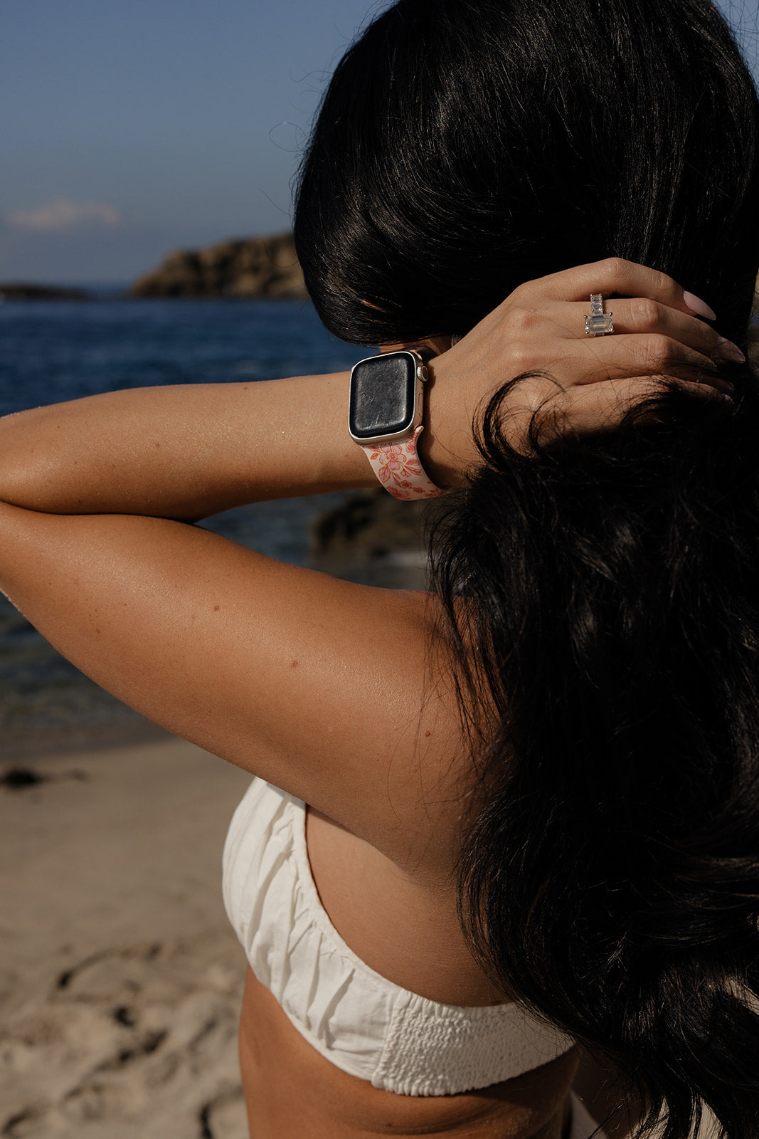 Pink Posy Watch Band