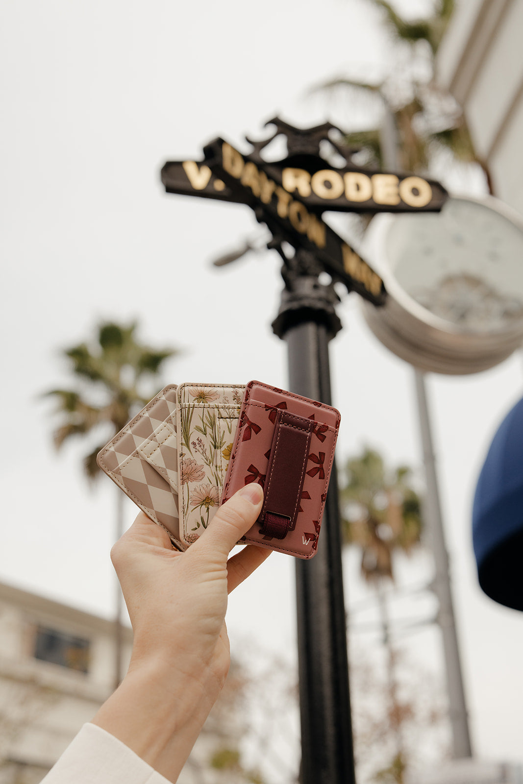 Bordeaux Bows Magnetic Wallet