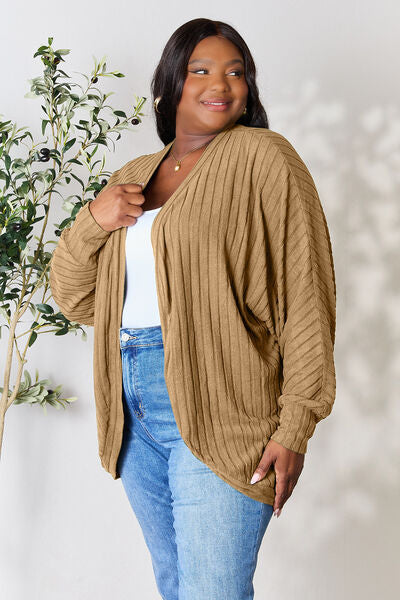 Basic Bae Ribbed Cocoon Cardigan