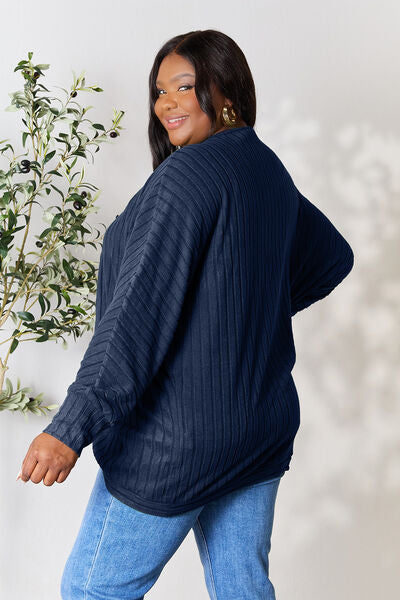 Basic Bae Ribbed Cocoon Cardigan