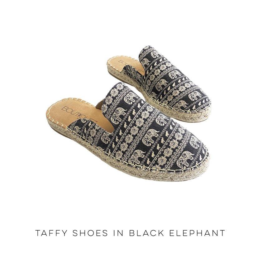 Taffy Shoes in Black Elephant