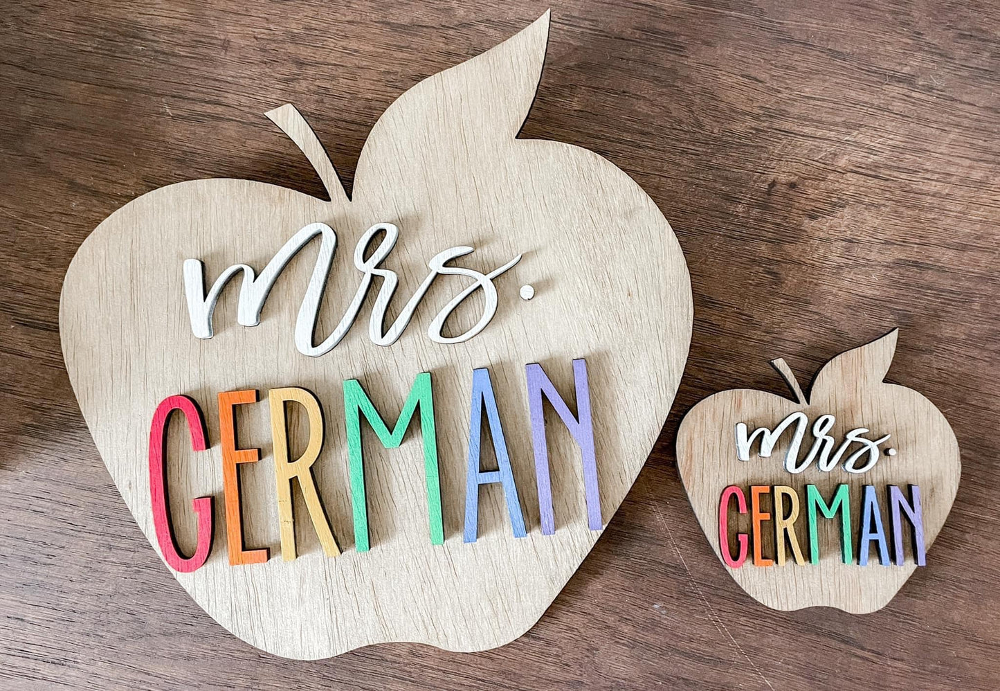 Personalized 5" Apple Magnet (PREORDER - SHIPS IN 5 WEEKS)