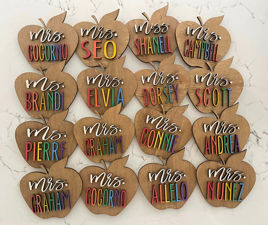 Personalized 5" Apple Magnet (PREORDER - SHIPS IN 4-5 WEEKS)