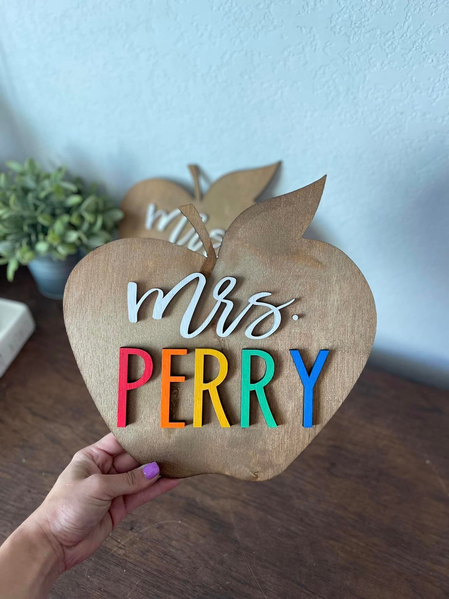 Personalized Apple Sign (PREORDER - SHIPS IN 5 WEEKS)