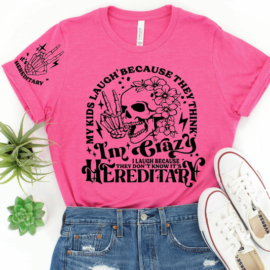 I’m Crazy  W/sleeve ACCENT GRAPHIC TEE