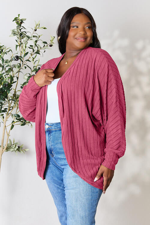 Basic Bae Ribbed Cocoon Cardigan