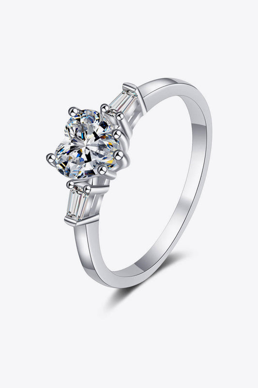 1.2 Carat Moissanite Heart Ring  (PREORDER)