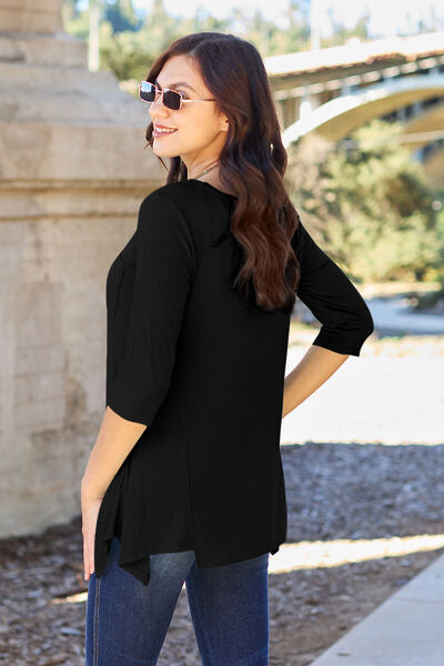 Basic Bae Round Neck Pocketed T-Shirt