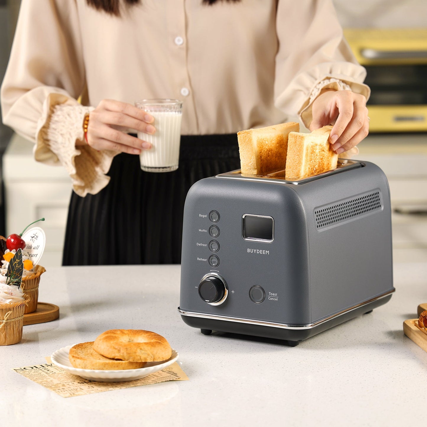 Automatic Digital  2-slice Toaster