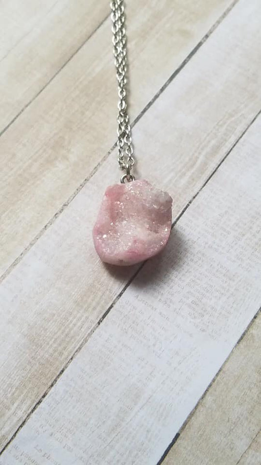 Pink Crystal necklace