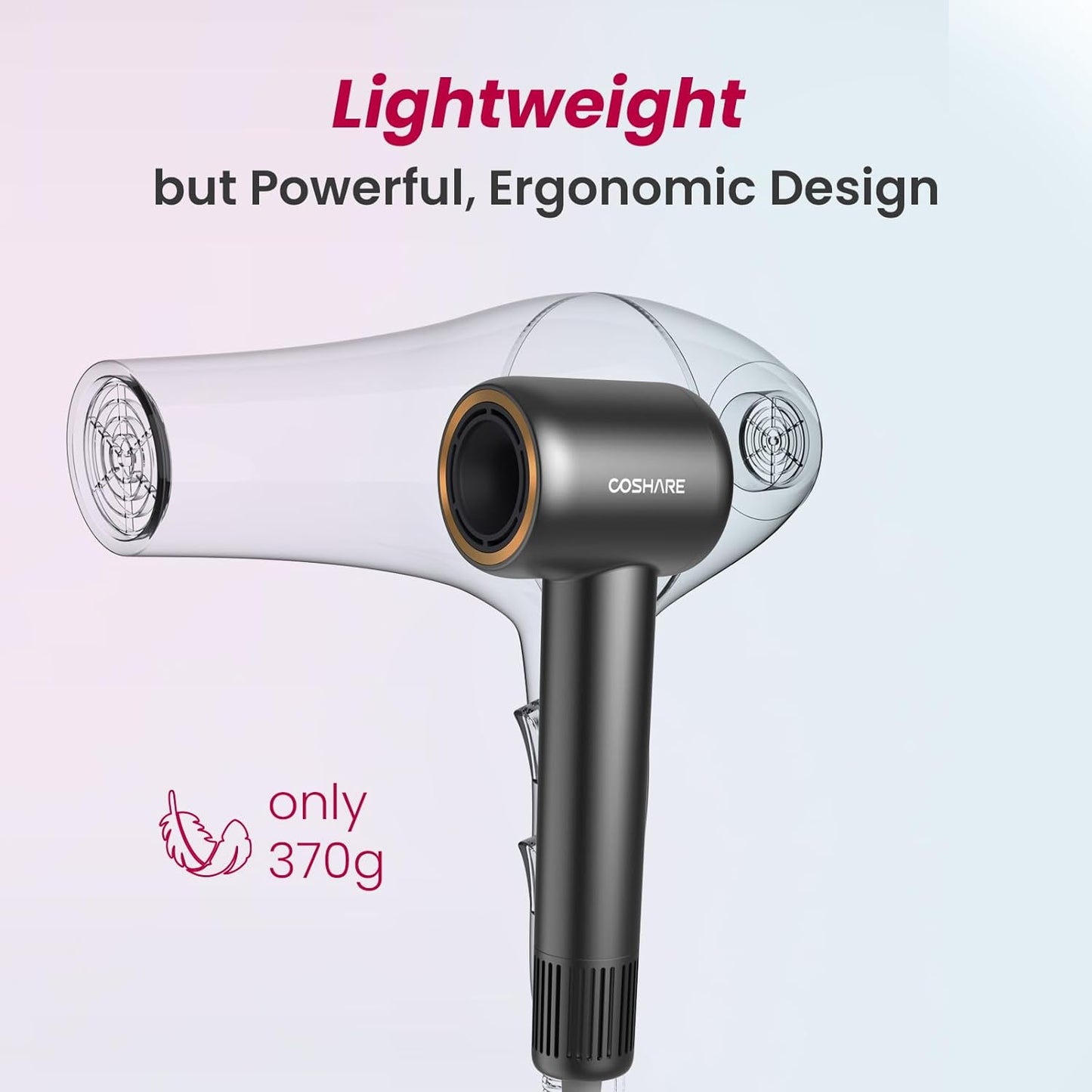 Fast Drying Hair Dryer with Diffuser