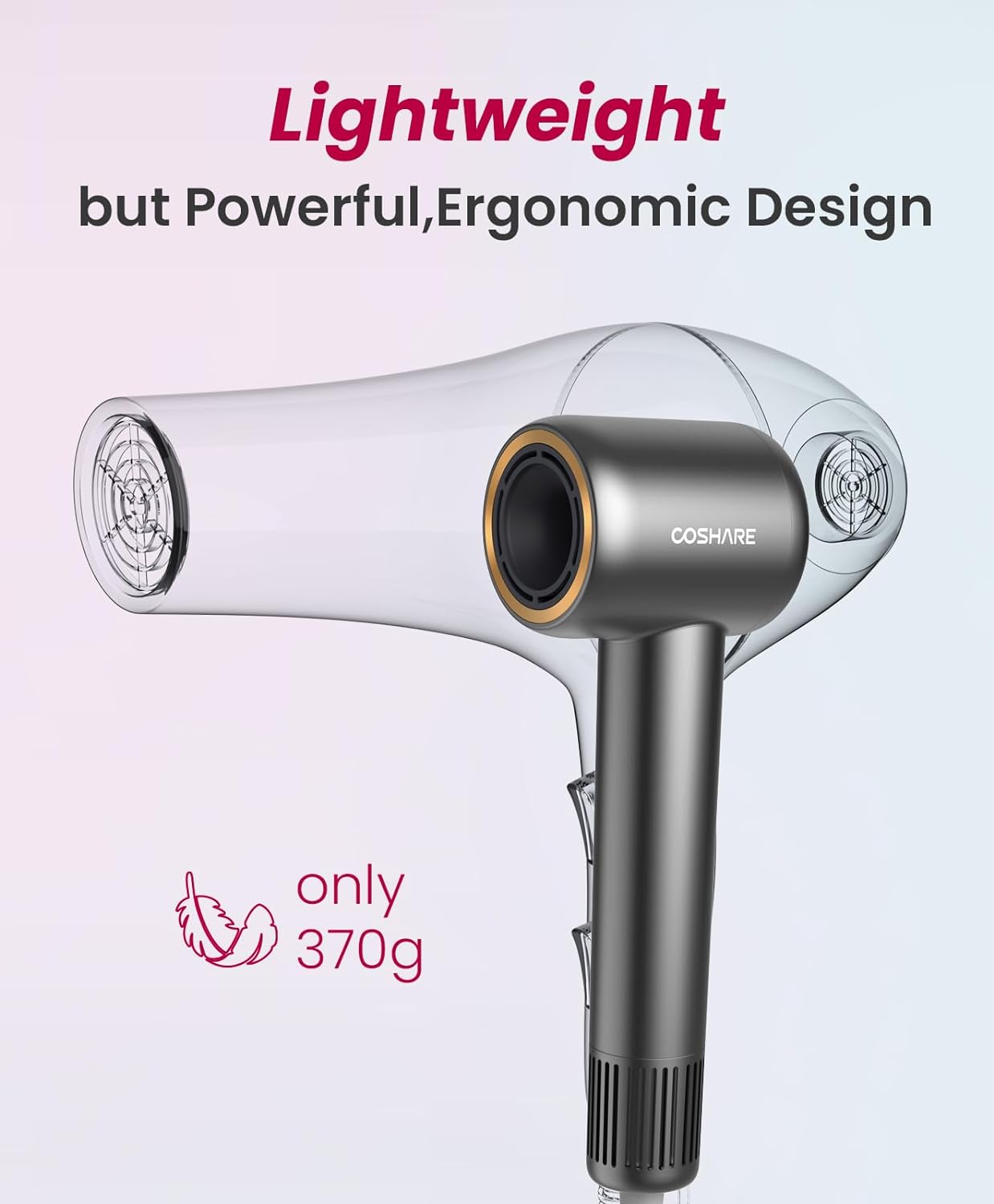 110000 RPM Ionic Hair Dryer with Essence Ring