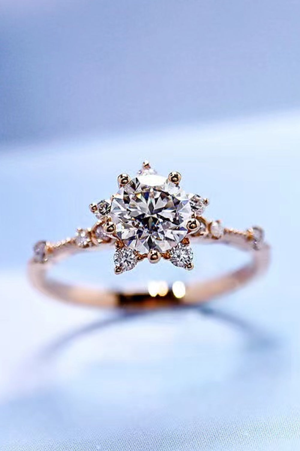 1 Carat Moissanite 6-Prong Ring