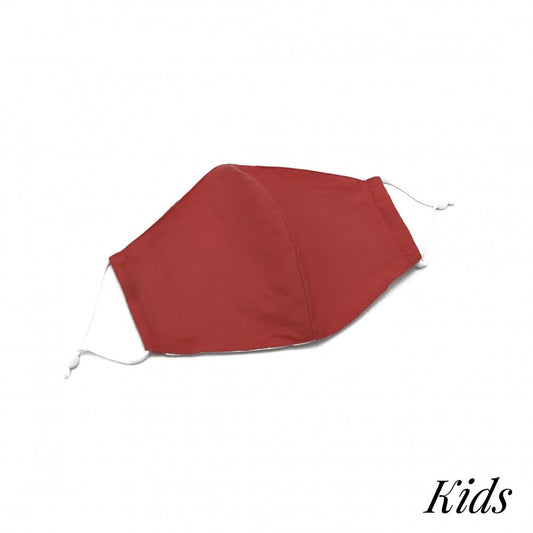 KIDS Reusable/Adjustable Face Mask - Dark Red