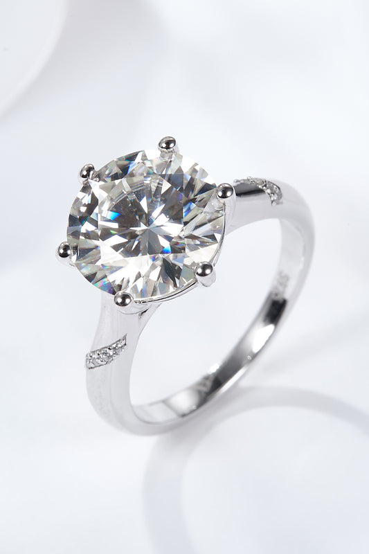 5 Carat Moissanite Solitaire Ring