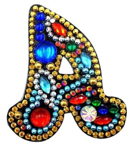 Alphabet Letter Key Chains - Diamond Art kit