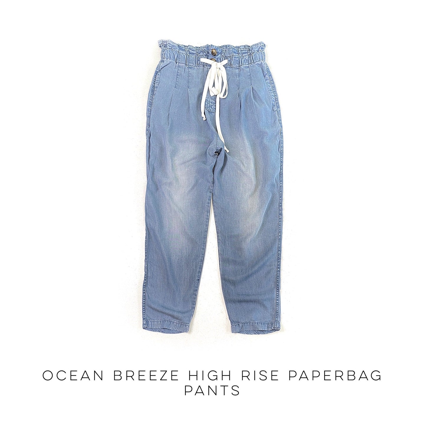 Ocean Breeze High Rise Paperbag Pants