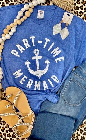 Part Time Mermaid graphic tee