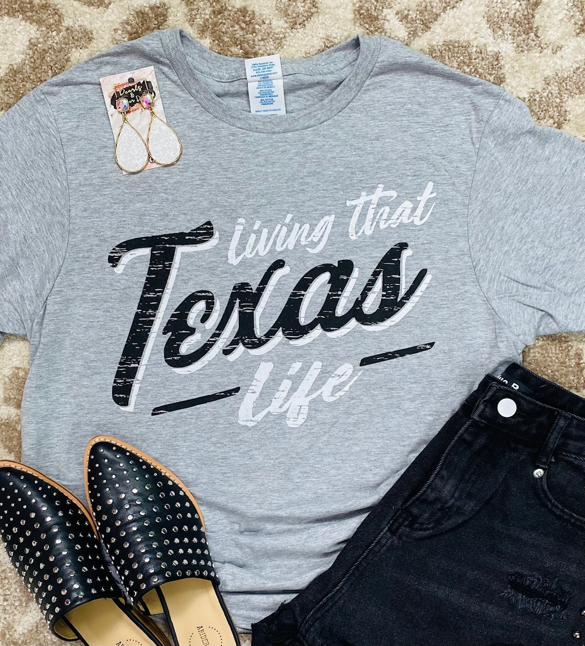 Living That Texas Life graphic tee