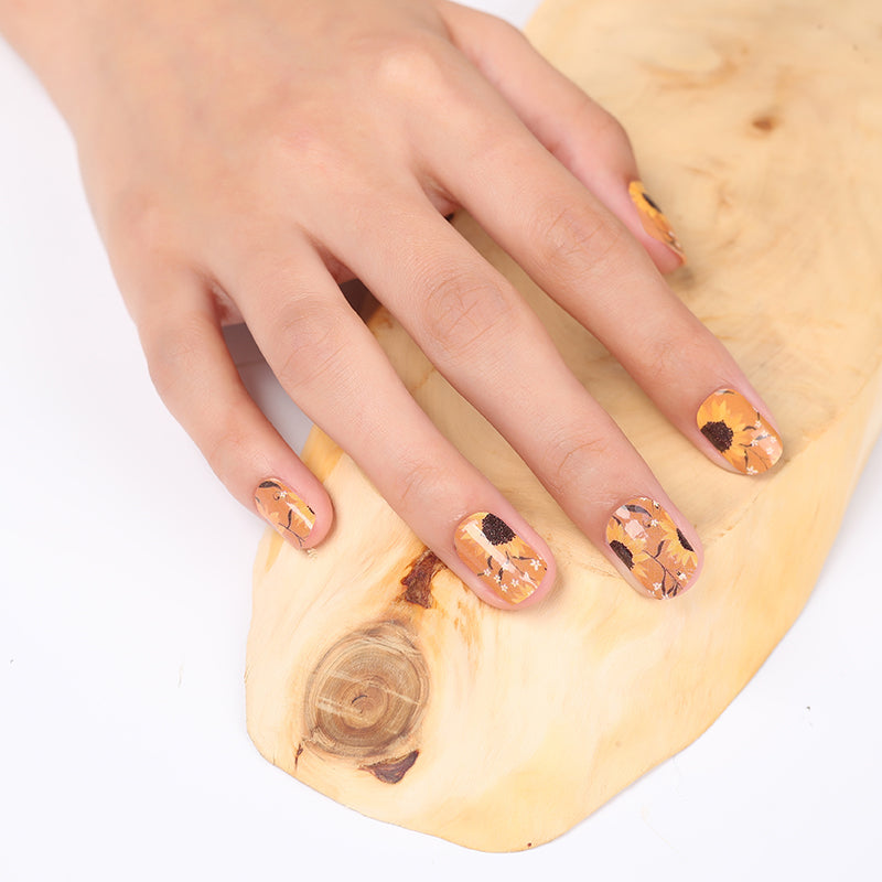 Sunflowers - mani set