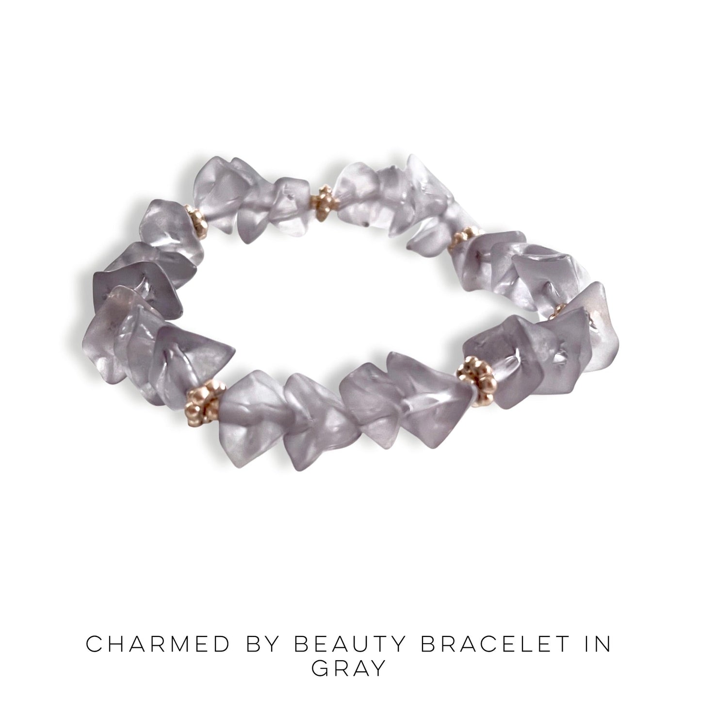 Charmed by Beauty Bracelet in Gray