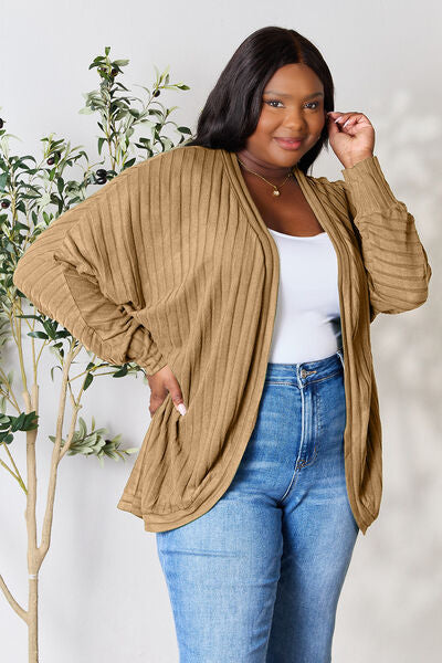 Basic Bae Ribbed Cocoon Cardigan