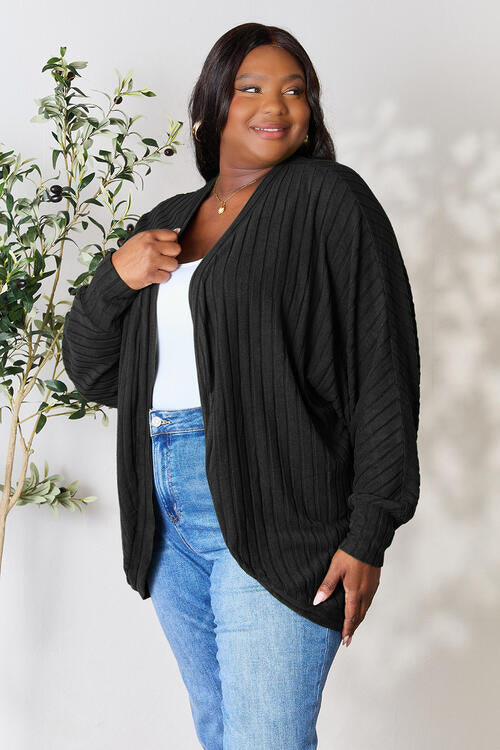 Basic Bae Ribbed Cocoon Cardigan