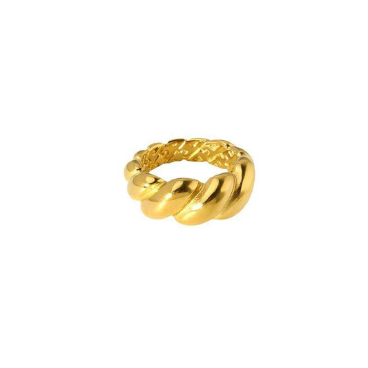 18K Gold Plated Twist Midi Ring (With Box)